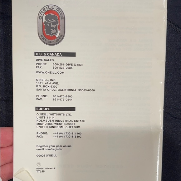 : O’Neill :Full Body Wetsuit - Picture 7 of 10